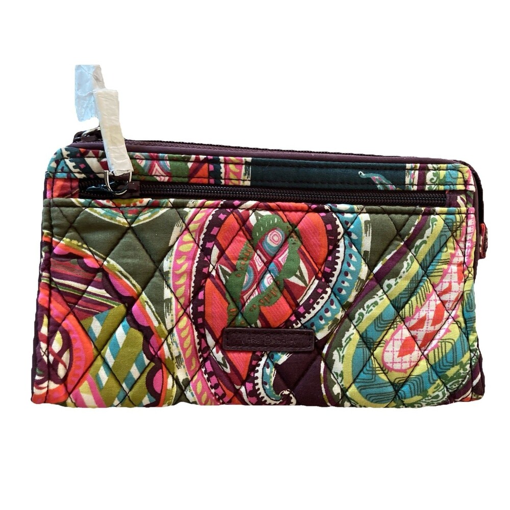 NEW VERA BRADLEY Wristlet Heirloom Paisley Front Zip Pouch 21953-H95